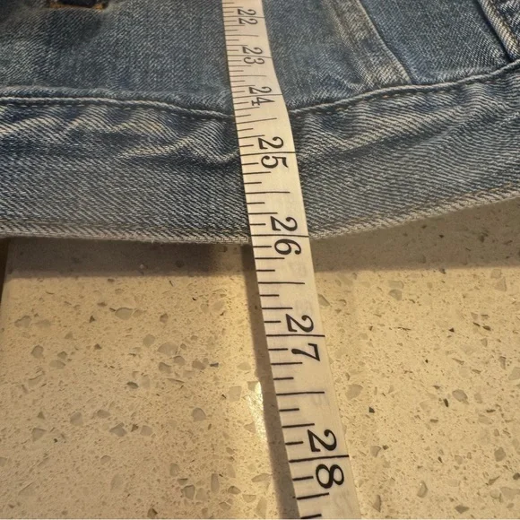 GAP Denim Trucker Jacket XL Classic Blue Jean 100% Cotton Vintage Wash - Picture 6 of 9